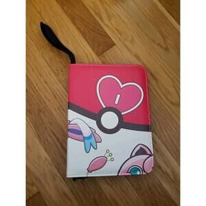 Pokemon TCG Pink White Sylveon Zip Up 55 pages Holds 440 Card Binder TCGAMES